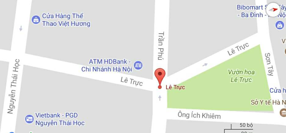 Phố Lê Trực, quận Ba Đình, Hà Nội
